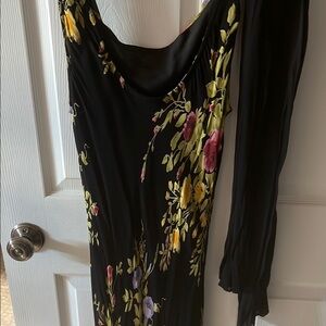 Floral Black Dress.
